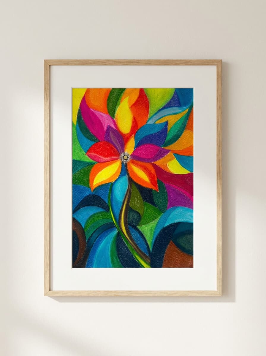 Chromatic Bloom — framed preview