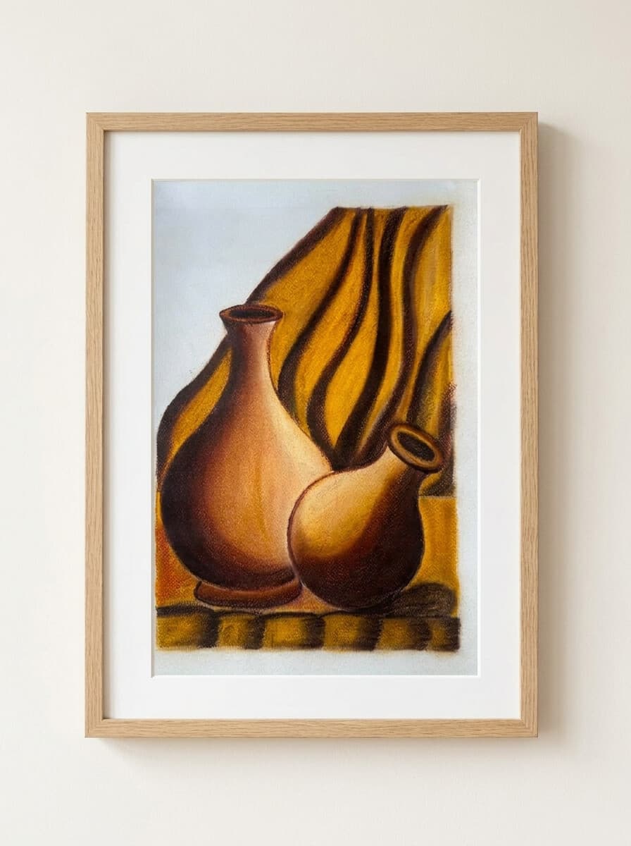 Earthen Duet — framed preview