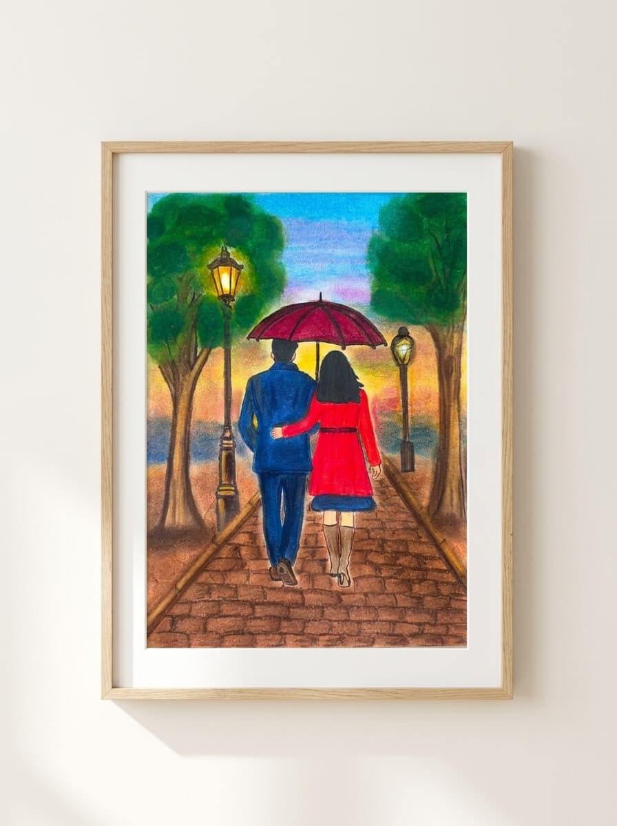 Evening Walk — framed preview