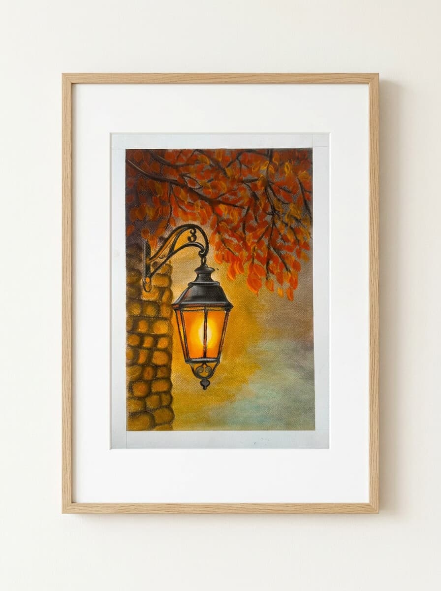 The Autumn Lantern — framed preview